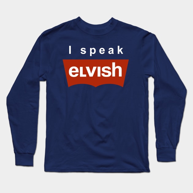 I speak elvish Long Sleeve T-Shirt by karlangas